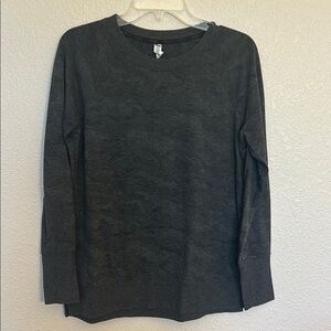 Dark Gray Long Sleeve Sweatshirt for women